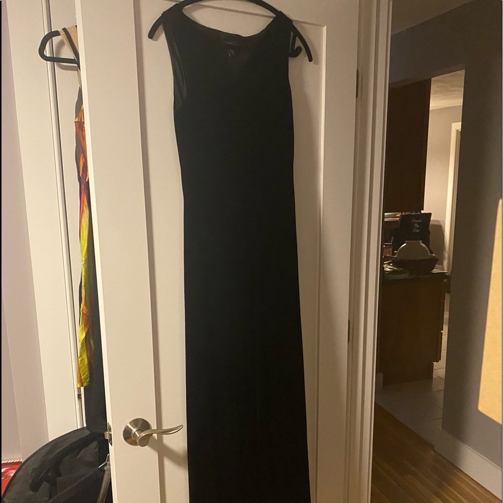 Long velour dress